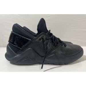 Jordan Men's‎ Size 8  Flight Fresh Premium Triple Black Sneakers AH6462-010